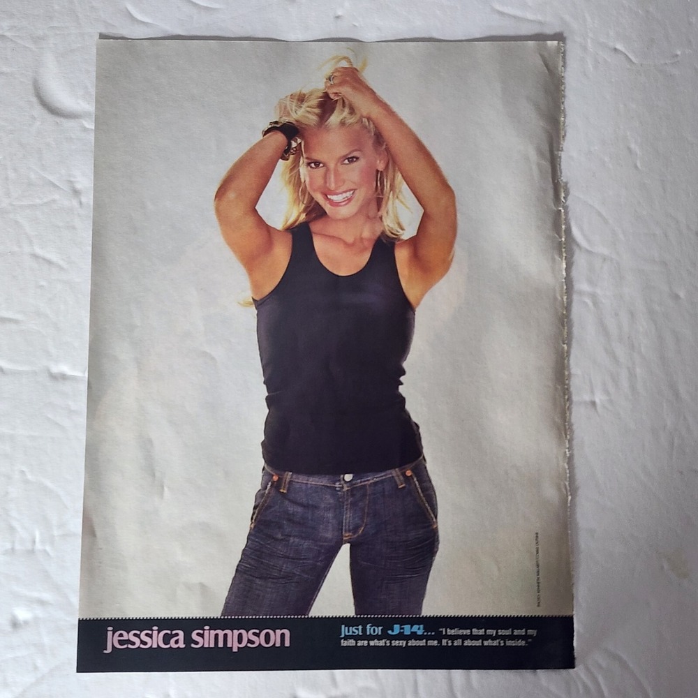 Jessica Simpson Bow Wow double-sided vintage 2005 pinup clipping 8x10.5